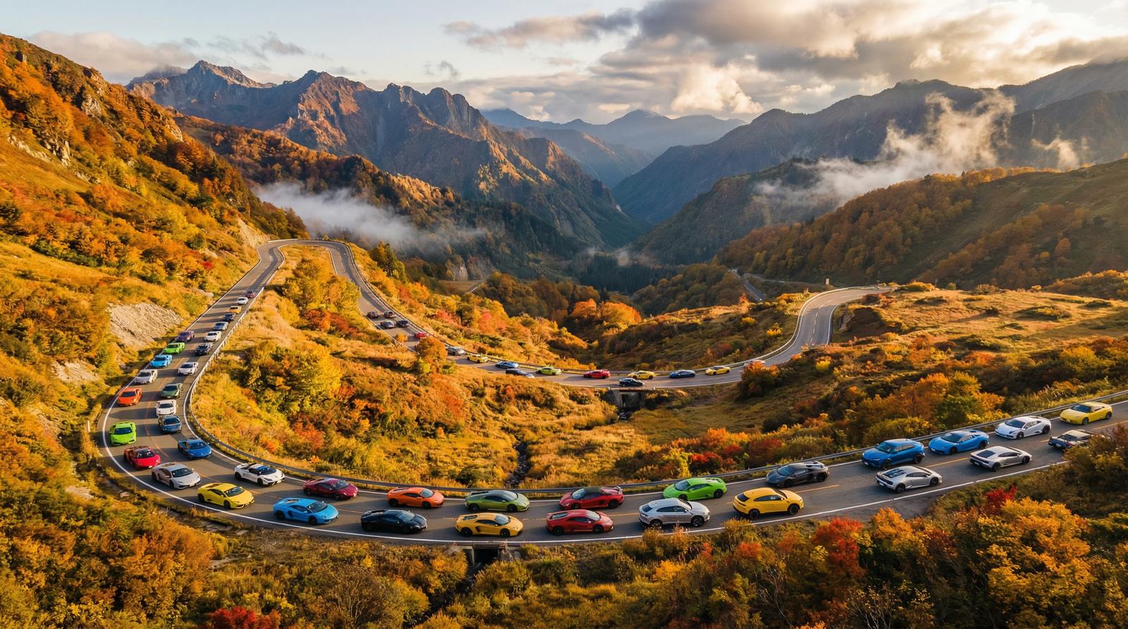 免费看片跑车视频-超跑车队山路巡游